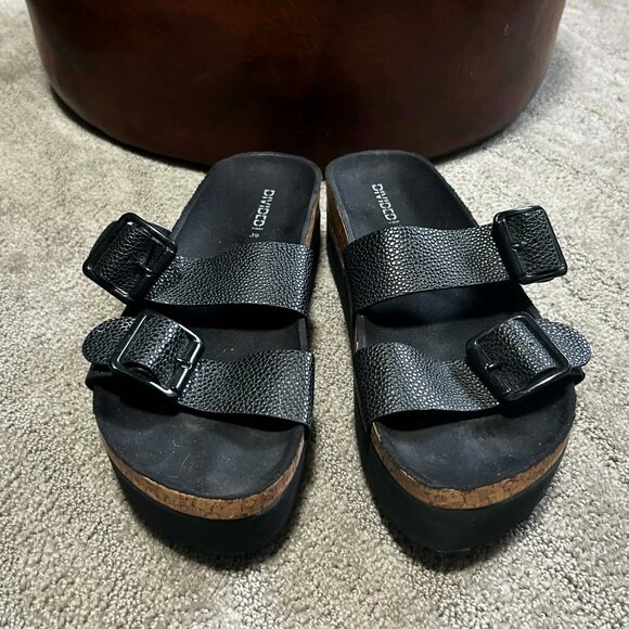 H&M Double Strap Buckle Sandals | Platform Slides | Size EU 39 / US 8 - Picture 6 of 6